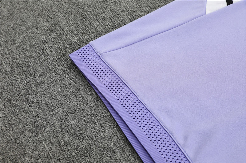 Madrid Purple high Collar Style Tracksuit