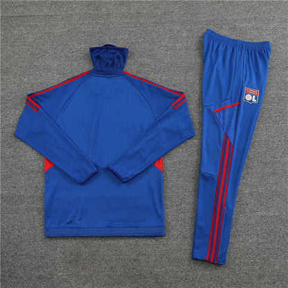 Lyon Blue Color High Collar Style Tracksuit