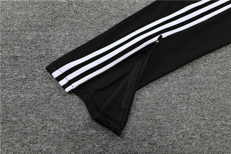 Real Madrid White With Black Tracksuit