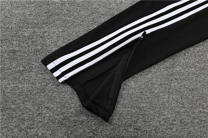 Real Madrid White With Black Tracksuit