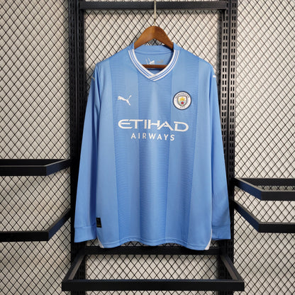 23/24 Manchester City Home Long Sleeve Jersey