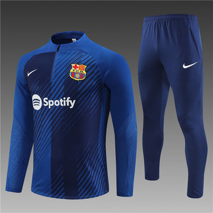 Barcelona Blue Color Camouflage Style Tracksuit