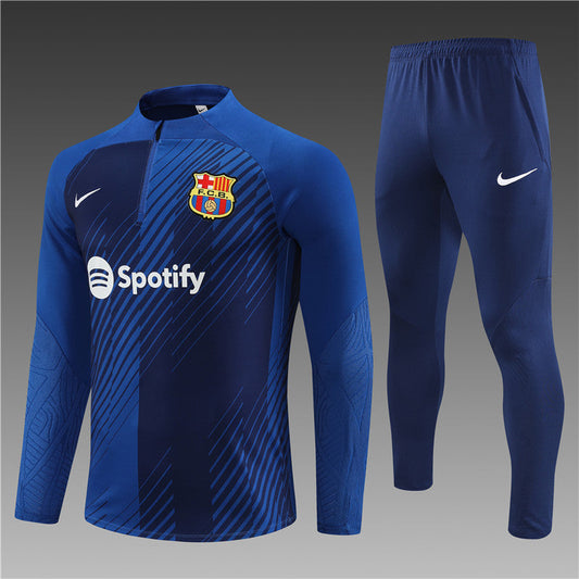 Barcelona Blue Color Camouflage Style Tracksuit
