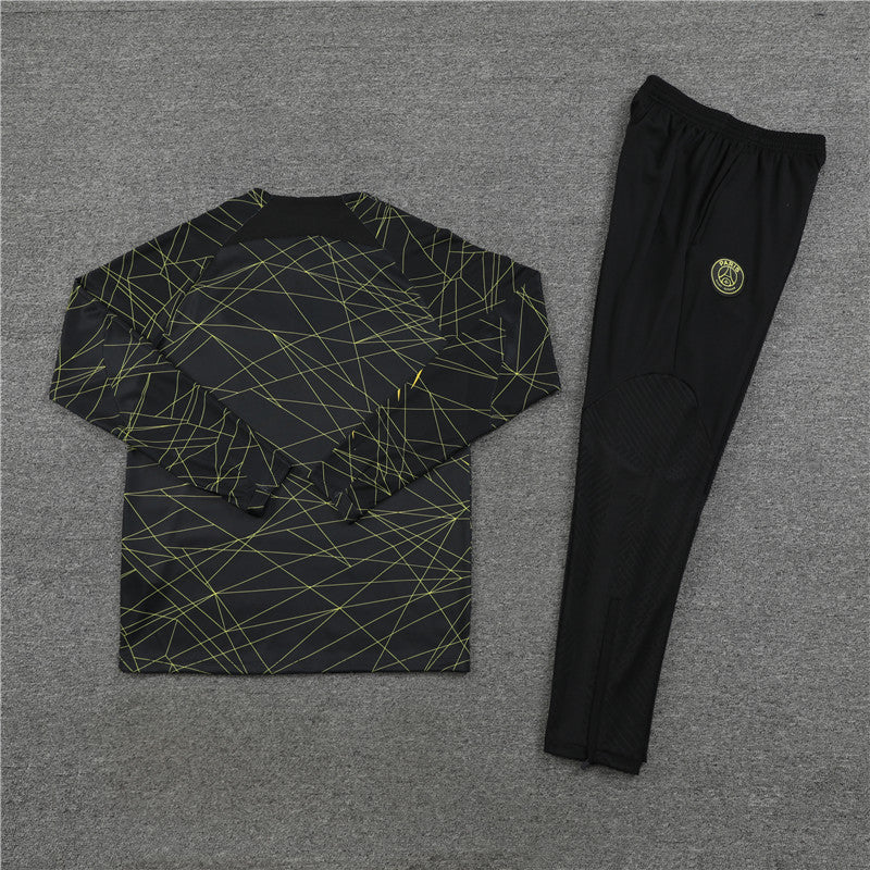 Jordan Paris Black And Yellow Tracksuit