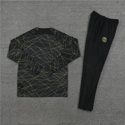 Jordan Paris Black And Yellow Tracksuit