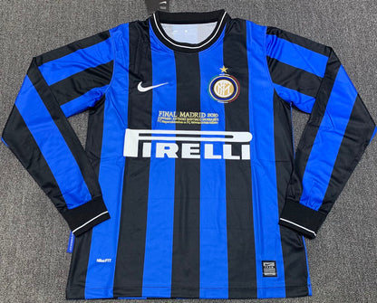 2010 Inter Milan Home Long Sleeves Retro Jersey