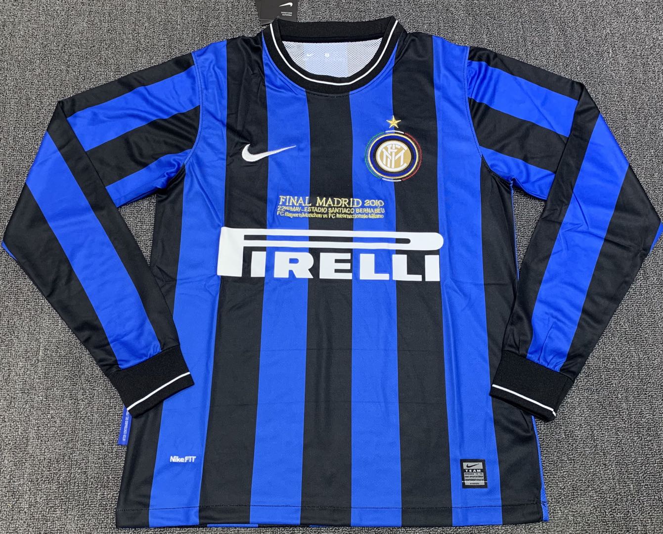 2010 Inter Milan Home Long Sleeves Retro Jersey