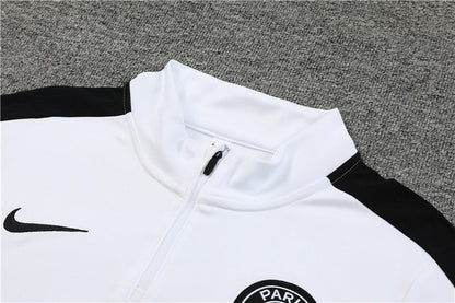 Paris White Color Matching Tracksuit