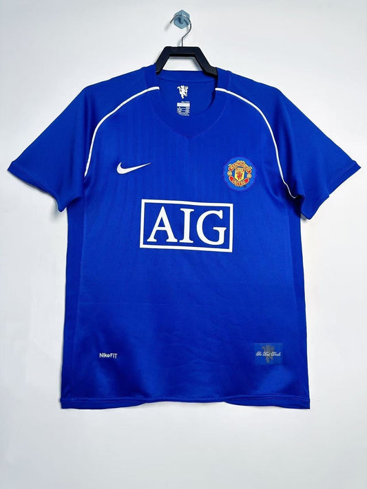 07/08 Manchester United Goalkeeper Blue Jersey