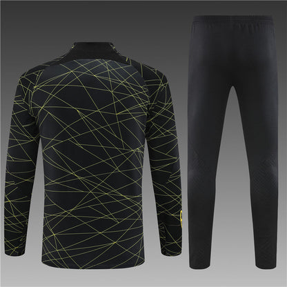 Jordan Paris Black And Yellow Tracksuit