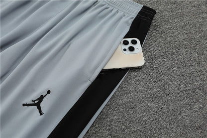 Jordan Paris Light Gray Color Style Tracksuit
