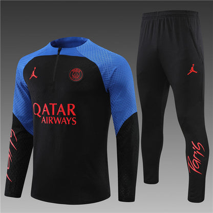 Jordan Paris Black With Colorful Tracksuit