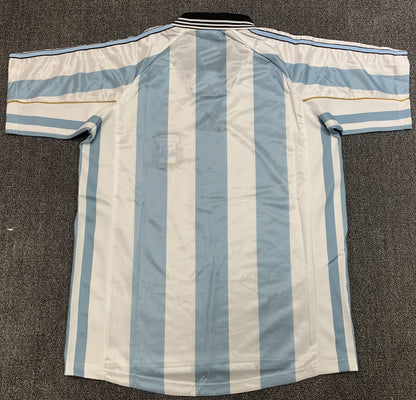 1998 Argentina Home Retro Jersey