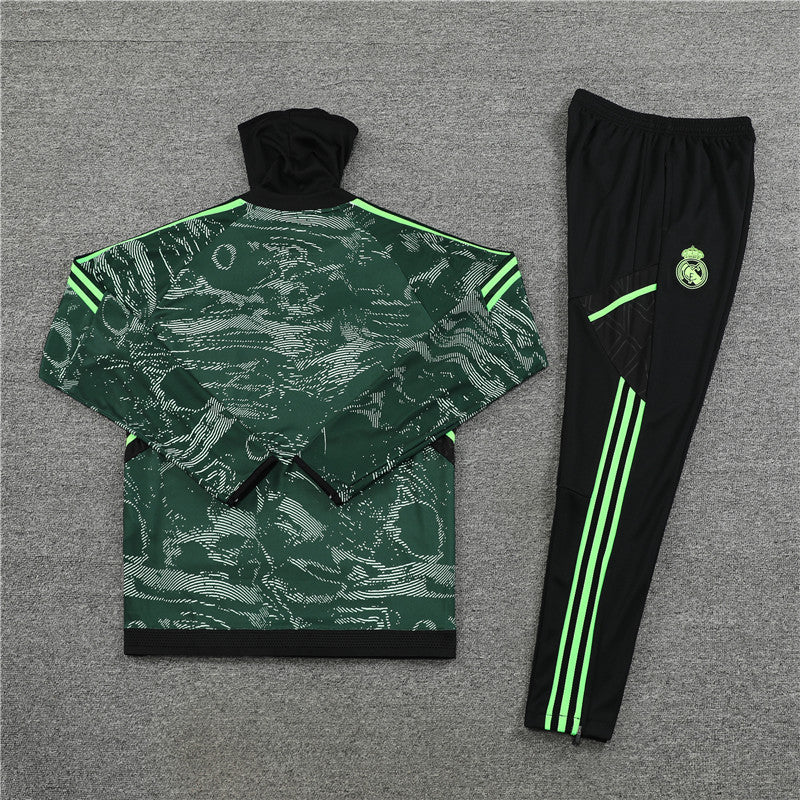 Champions League Version Of Real Madrid Camouflage High Collar Style Tracksuit