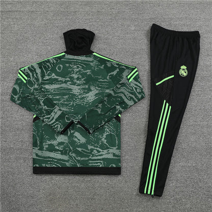 Champions League Version Of Real Madrid Camouflage High Collar Style Tracksuit