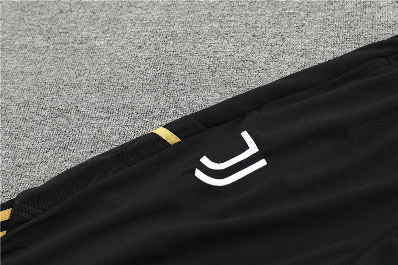 Juventus Black  high Collar Style Tracksuit