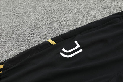 Juventus Black  high Collar Style Tracksuit