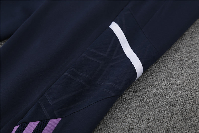 Real Madrid Purple With Royal Blue Tracksuit