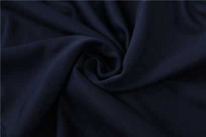Real Madrid Royal Blue High Collar Style Tracksuit