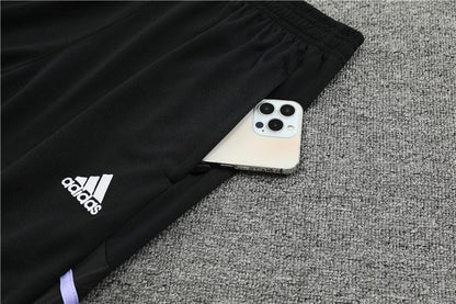 Real Madrid White High Collar Tracksuit
