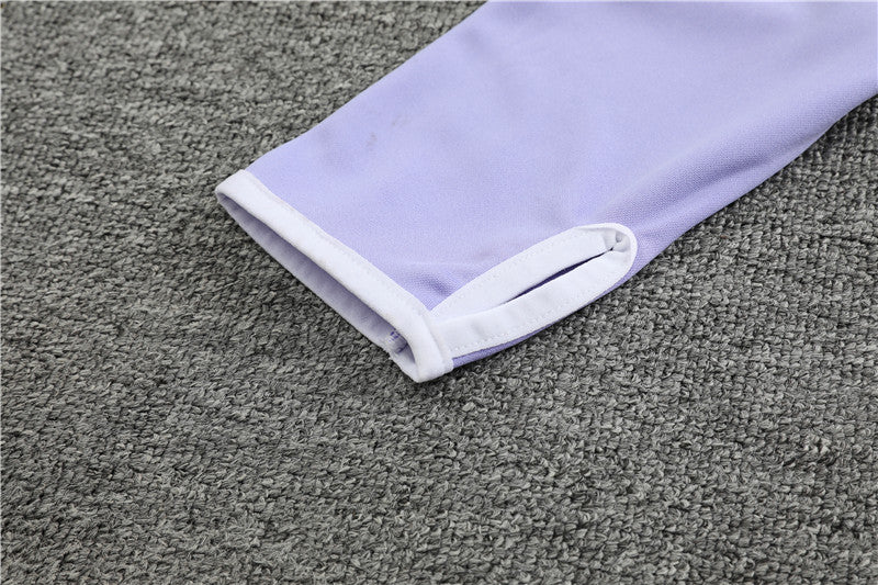 Madrid Purple high Collar Style Tracksuit