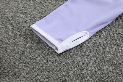 Madrid Purple high Collar Style Tracksuit
