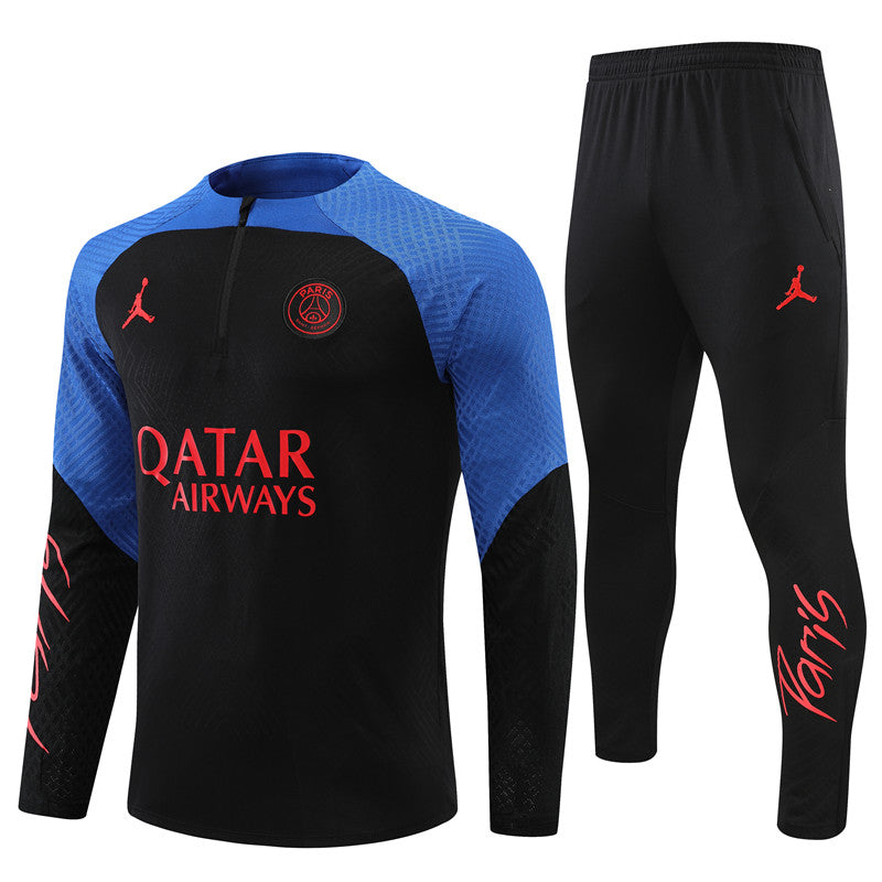 Jordan Paris Black With Colorful Tracksuit