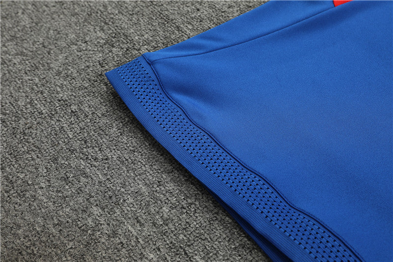 Lyon Blue Color High Collar Style Tracksuit