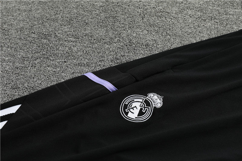 Real Madrid White High Collar Tracksuit