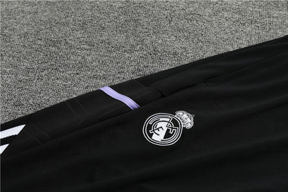 Real Madrid White High Collar Tracksuit