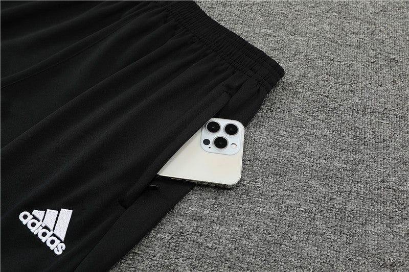 Real Madrid White With Black Tracksuit