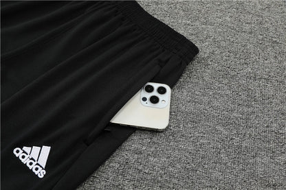 Real Madrid White With Black Tracksuit