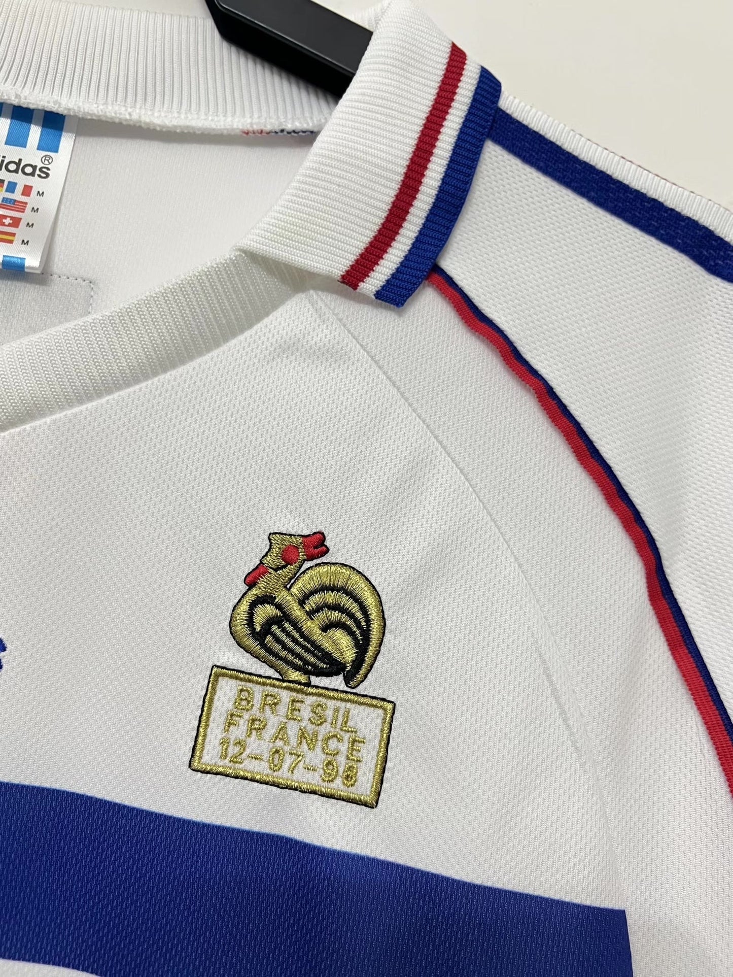 98 France Away Retro Jersey