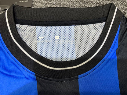 2010 Inter Milan Home Long Sleeves Retro Jersey