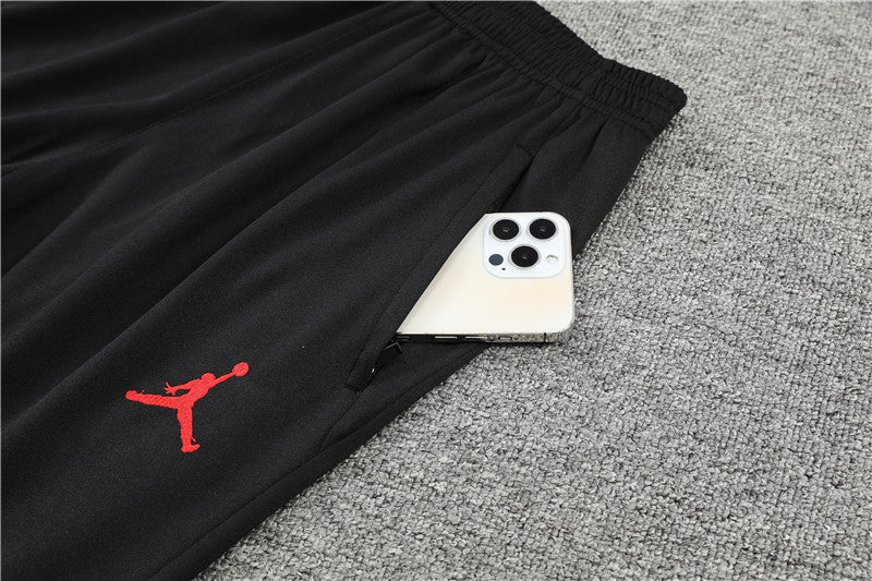Jordan Paris Black With Colorful Tracksuit