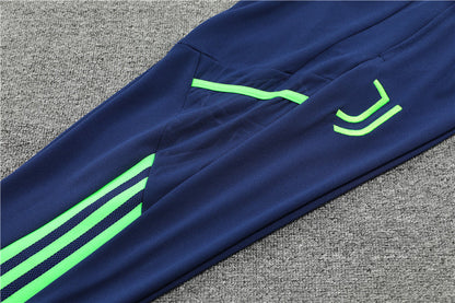 Juventus Green High Collar Style Tracksuit