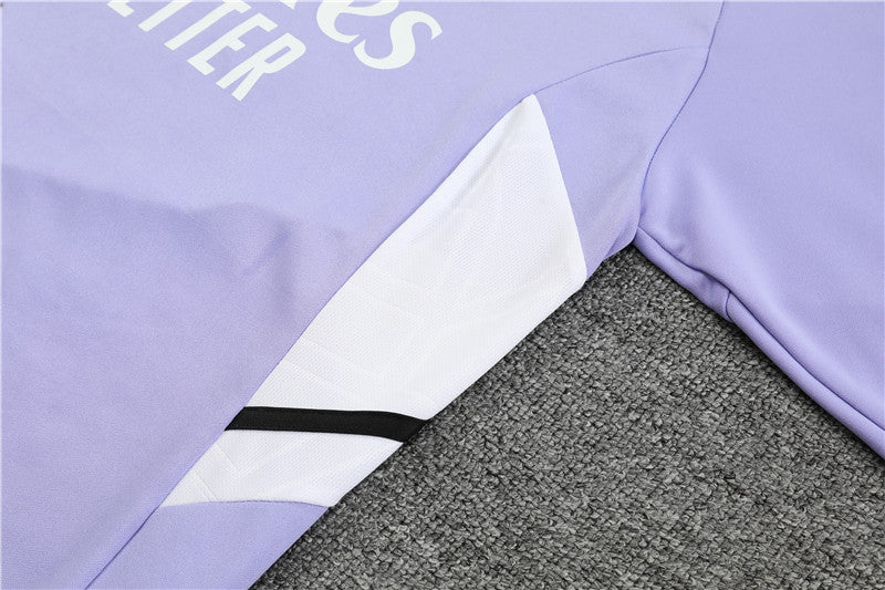 Madrid Purple high Collar Style Tracksuit