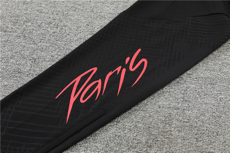 Jordan Paris Black With Colorful Orchid Tracksuit