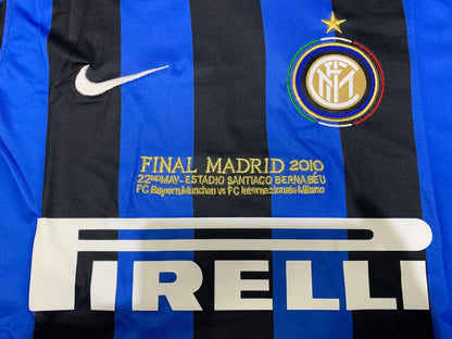 2010 Inter Milan Home Long Sleeves Retro Jersey