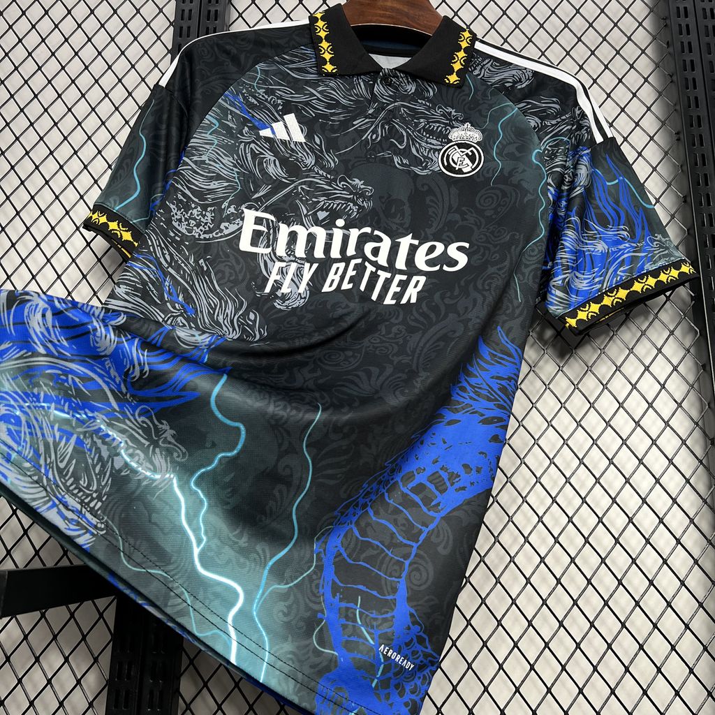 24-25 Real Madrid Black Dragon Jersey
