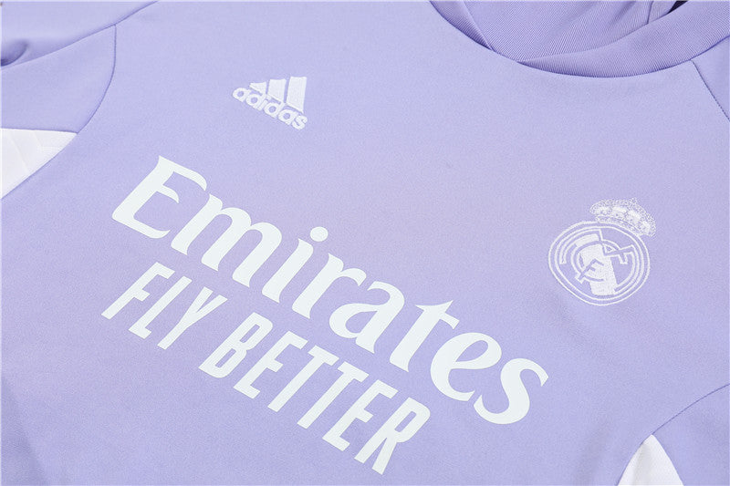 Madrid Purple high Collar Style Tracksuit