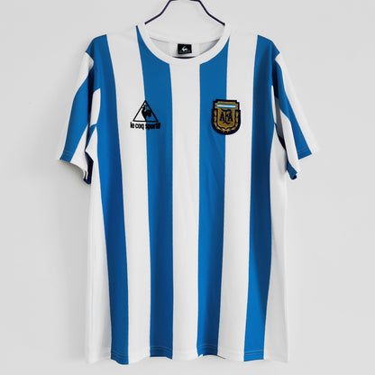 1986 Argentina Home World Cup Winners Retro Jersey