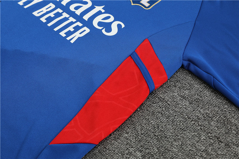 Lyon Blue Color High Collar Style Tracksuit