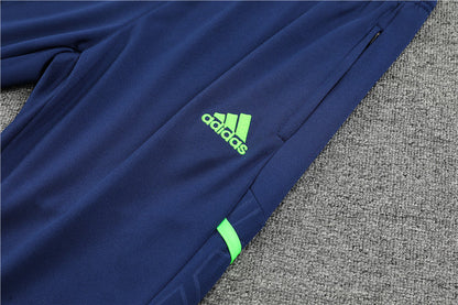 Juventus Green High Collar Style Tracksuit