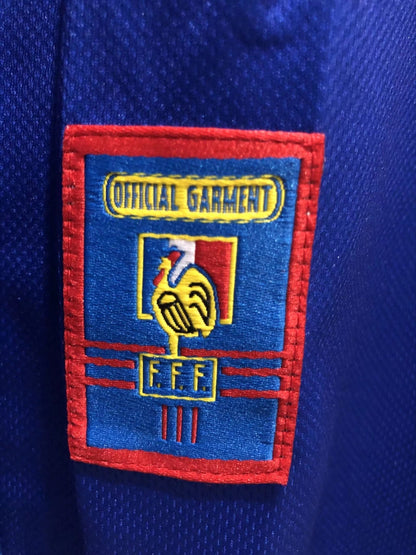 98 France Home Long Sleeve Retro Jersey