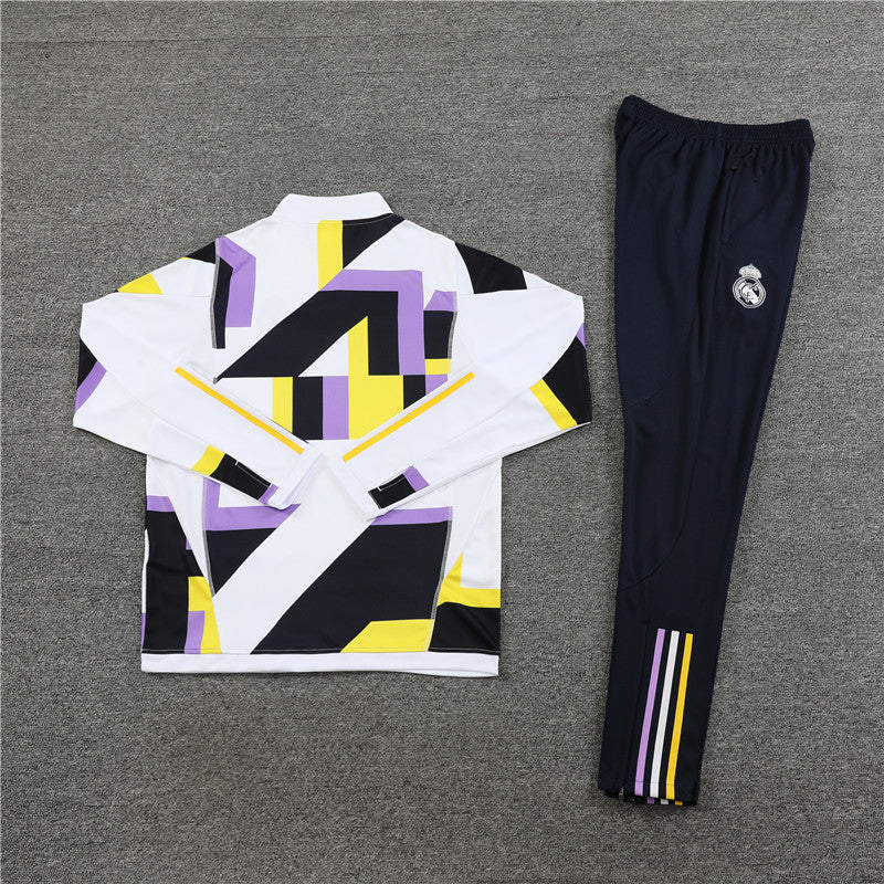 Real Madrid White Camouflage Style Tracksuit