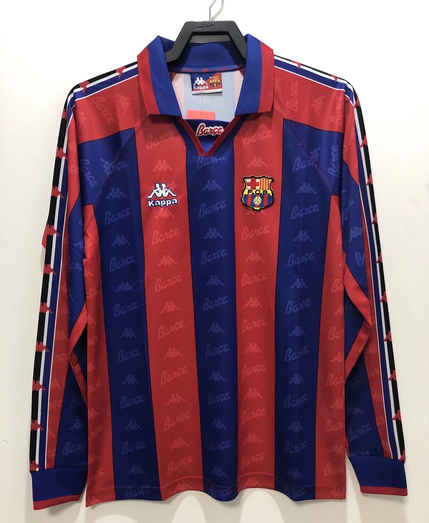 96/97 Barcelona Home Long Sleeve Retro Jersey
