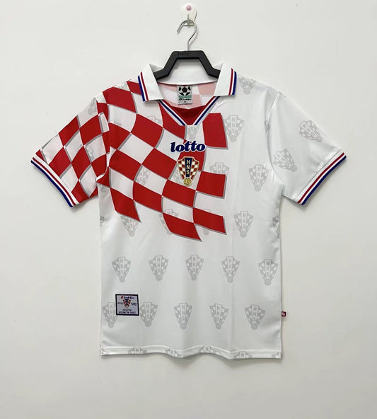 1998 Croatia Home World Cup Retro Jersey