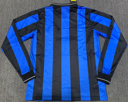 2010 Inter Milan Home Long Sleeves Retro Jersey
