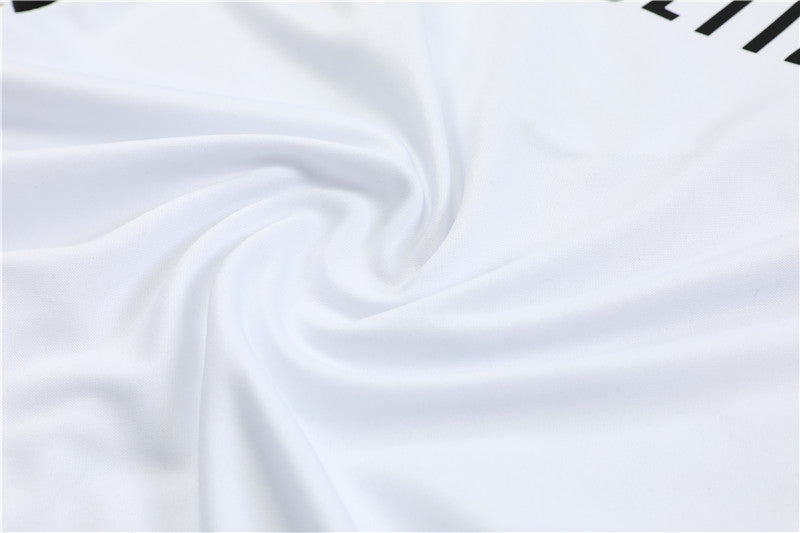 Real Madrid White High Collar Tracksuit